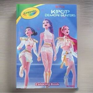 K-Pop Demon Hunters Coloring Book For All Ages 64pgs Rumi, Mira, Zoey, Saja Boys